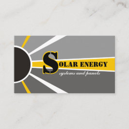 Tarjeta De Visita Fuentes alternativas de energía solar/solar/energí