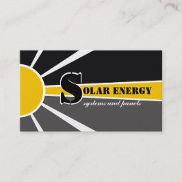 Tarjeta De Visita Fuentes alternativas de energía solar/solar/energí