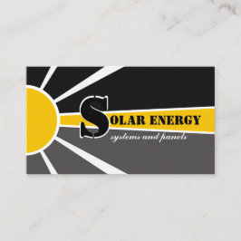 Tarjeta De Visita Fuentes alternativas de energía solar/solar/energí
