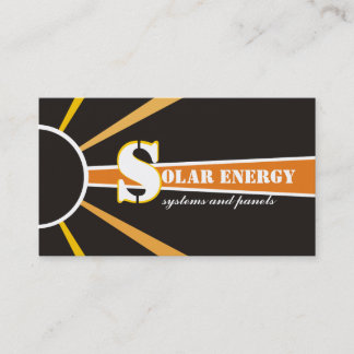 Tarjeta De Visita Fuentes alternativas de energía solar/solar/energí