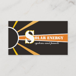 Tarjeta De Visita Fuentes alternativas de energía solar/solar/energí