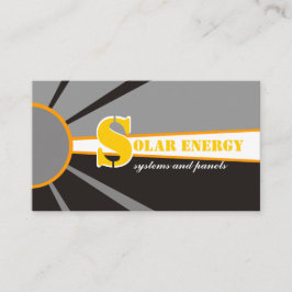 Tarjeta De Visita Fuentes alternativas de energía solar/solar/energí