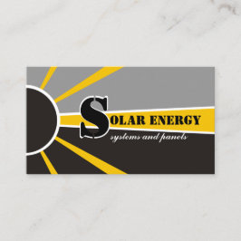 Tarjeta De Visita Fuentes alternativas de energía solar/solar/energí