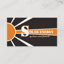 Tarjeta De Visita Fuentes alternativas de energía solar/solar/energí