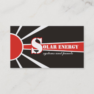 Tarjeta De Visita Fuentes alternativas de energía solar/solar/energí