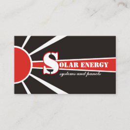 Tarjeta De Visita Fuentes alternativas de energía solar/solar/energí