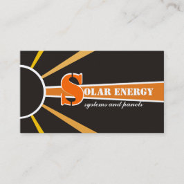Tarjeta De Visita Fuentes alternativas de energía solar/solar/energí