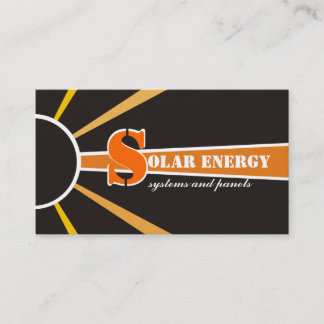 Tarjeta De Visita Fuentes alternativas de energía solar/solar/energí