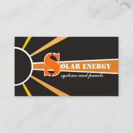 Tarjeta De Visita Fuentes alternativas de energía solar/solar/energí