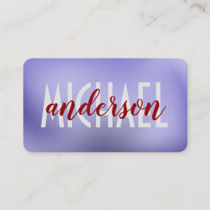Tarjeta De Visita Fuentes en capas   Simple   Stylish Lux