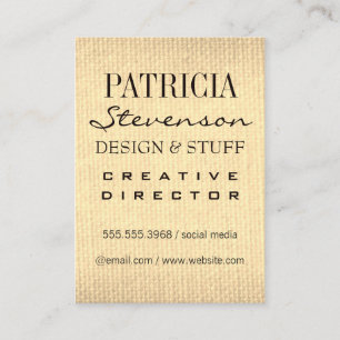 Tarjeta De Visita Fuentes mixtas / Textura de Sepia