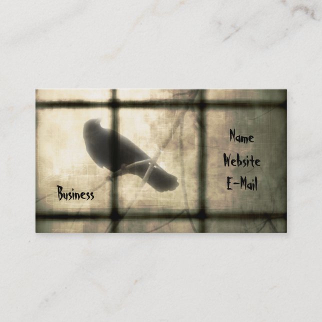 Tarjeta De Visita Fuera de mi ventana (Anverso)