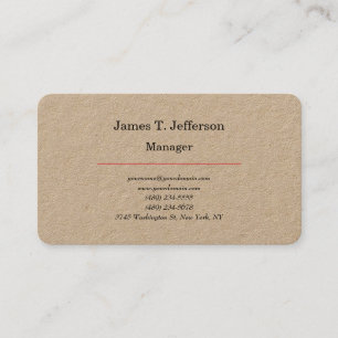 Tarjeta De Visita Fuerza clásico plano minimalista personalizable