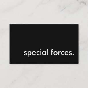 Tarjeta De Visita fuerzas especiales.
