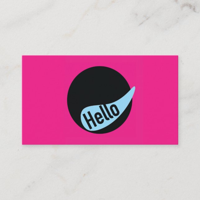 Tarjeta De Visita Fun Business Card template (Anverso)