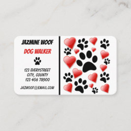 Tarjeta De Visita Fun Dog Walker Mascota Sitter