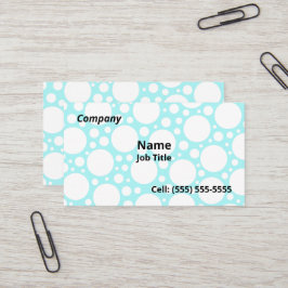Tarjeta De Visita Fun Light Blue Polka Dot Cards Business Card