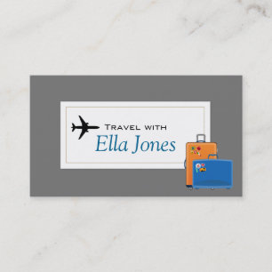 Tarjeta De Visita Fun Travel Agent Business Card