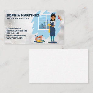 Tarjeta De Visita Funda de limpieza   Servicios de limpieza