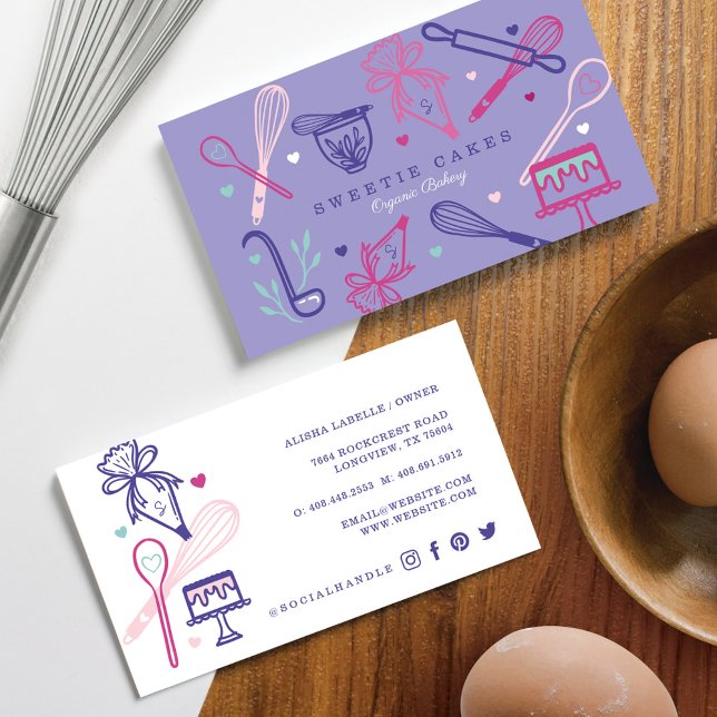 Tarjeta De Visita Fundido Morado Utensil de Horneado y Cocina (Subido por el creador)