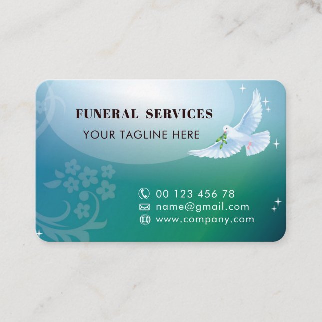Tarjeta De Visita Funeral Services Business Cards Collection (Anverso)