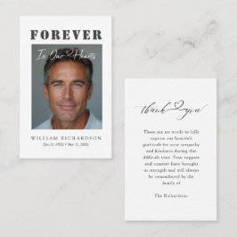 Tarjeta De Visita Funeral Sympathy Budget Thank You Cards