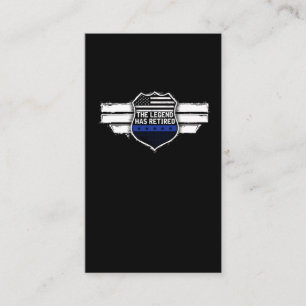 Tarjeta De Visita Funeraria leyenda de retiro de policía se ha reti