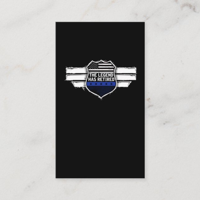 Tarjeta De Visita Funeraria leyenda de retiro de policía se ha retir (Anverso)