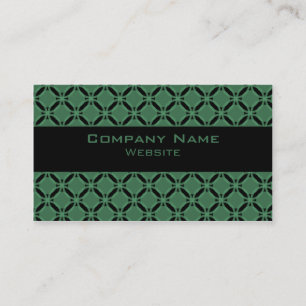 Tarjeta De Visita Funky Circle Business Card, Green