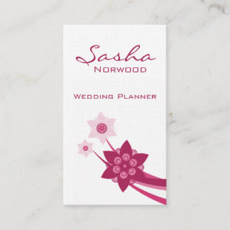 Tarjeta De Visita Funky Floral Business Card, Azalea