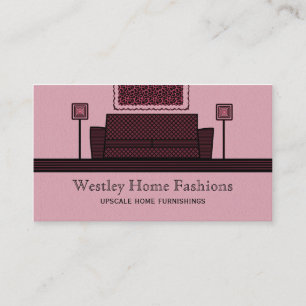 Tarjeta De Visita Funky Furniture Business Card, Burgundy