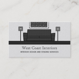 Tarjeta De Visita Funky Furniture Business Card, Gris