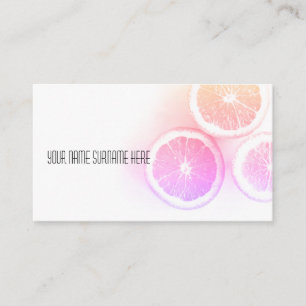 Tarjeta De Visita Funky Naranja Organic Feed Business Card