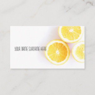 Tarjeta De Visita Funky Naranja Organic Feed Business Card