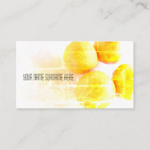 Tarjeta De Visita Funky Naranjas Organic Feed Business Card