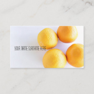 Tarjeta De Visita Funky Naranjas Organic Feed Business Card