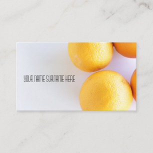 Tarjeta De Visita Funky Naranjas Organic Feed Business Card