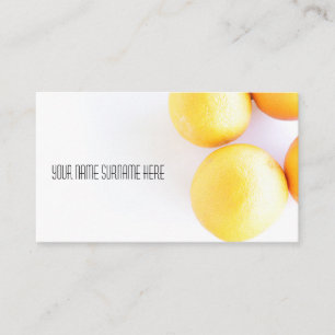 Tarjeta De Visita Funky Naranjas Organic Feed Business Card
