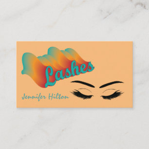 Tarjeta De Visita Funky trendy retro colorido logo de azotes después