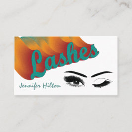 Tarjeta De Visita Funky trendy retro colorido logo de azotes después