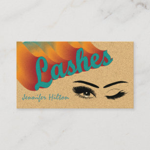 Tarjeta De Visita Funky trendy retro colorido logo de azotes después