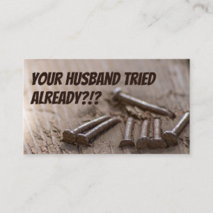 Tarjeta De Visita Funny ayuda de artesanos para el pobre artesano