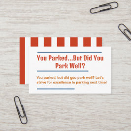 Tarjeta De Visita Funny Bad Parking