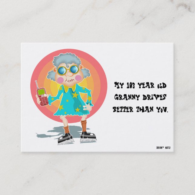 Tarjeta De Visita Funny Bad Parking Note (Anverso)