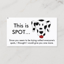 Tarjeta De Visita Funny Bad Parking Note