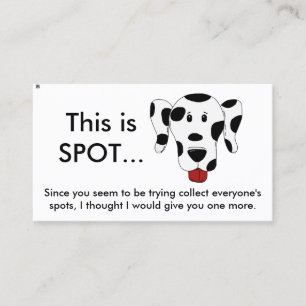 Tarjeta De Visita Funny Bad Parking Note