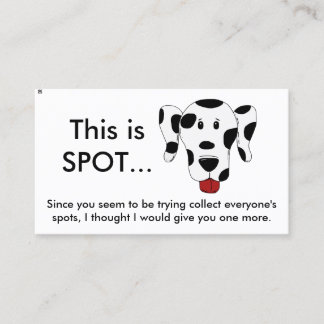 Tarjeta De Visita Funny Bad Parking Note