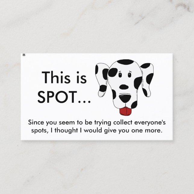 Tarjeta De Visita Funny Bad Parking Note (Anverso)