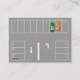 Tarjeta De Visita Funny Bad Parking Note