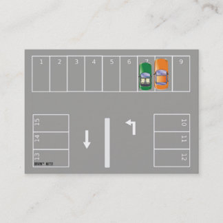 Tarjeta De Visita Funny Bad Parking Note